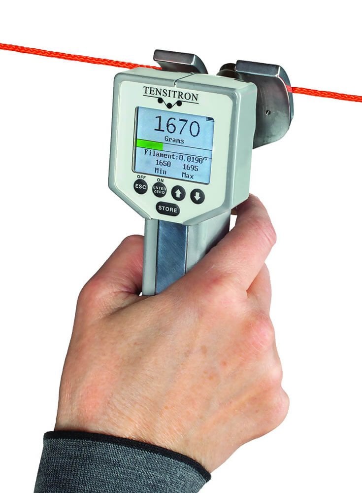 Tensitron TX-1 Medidor de tensión de gatillo digital para alambre fino &amp; Filamentos