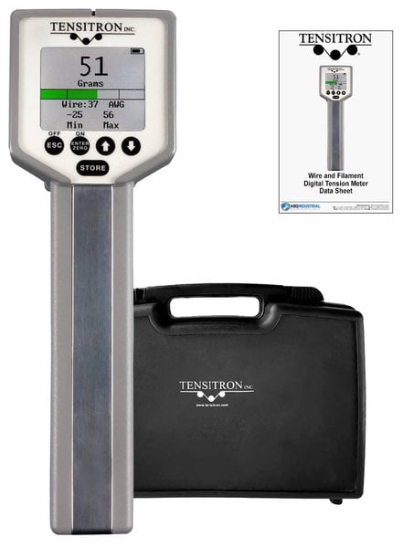 Tensitron TX-1 Medidor de tensión de gatillo digital para alambre fino &amp; Filamentos