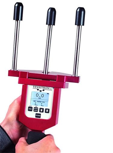 Tensitron WX-1 Medidor de Tensión Digital para Materiales de Tela, Lámina y Banda