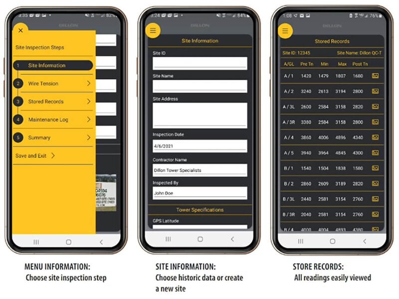 Dillon Quick Check-T Medidor de tensión con salida Bluetooth